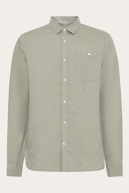 Shirt Custom Fit Twill Yarndyed Beige