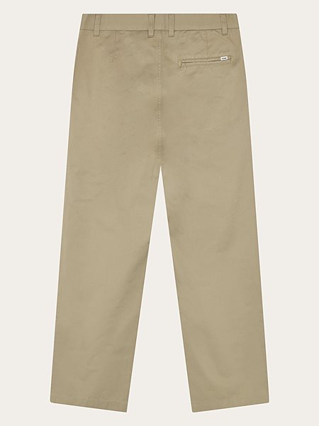 Chino Pants Flint Wide Twill Beige from Shop Like You Give a Damn