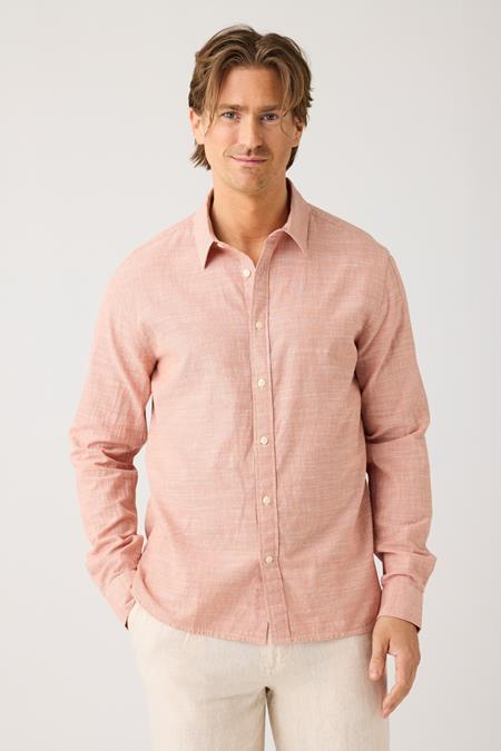 Shirt Dune Regular Stripe Rood