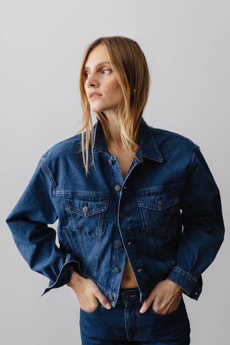 Jacket Denim Gina Medium Stone Blue