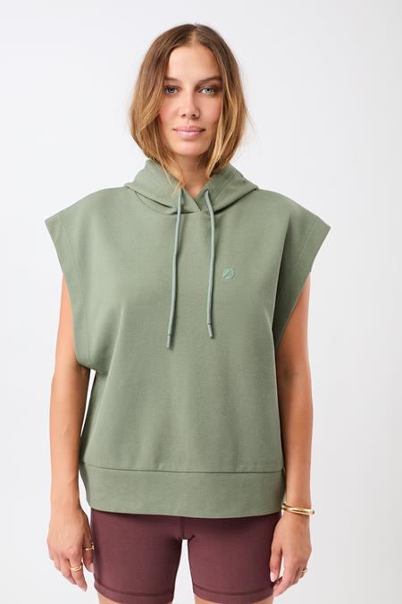 Hoodie Vest Charcoal Green via Shop Like You Give a Damn