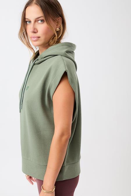 Hoodie Vest Charcoal Green from Shop Like You Give a Damn