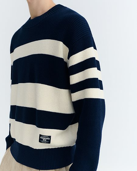 Sweater Jersey Santos Striped Navy from Shop Like You Give a Damn