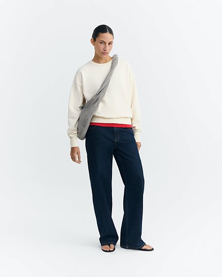 Sweatshirt Jodie Hand Embroidered Cream from Shop Like You Give a Damn