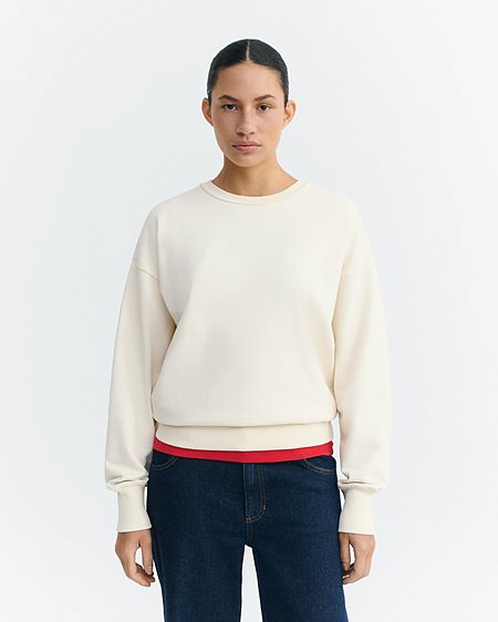 Sweatshirt Jodie Hand Embroidered Cream from Shop Like You Give a Damn