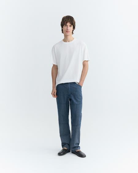 Pants Stan Straight Natural Dye Stripes Blue from Shop Like You Give a Damn