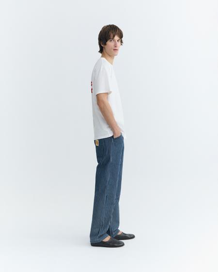 Pants Stan Straight Natural Dye Stripes Blue from Shop Like You Give a Damn