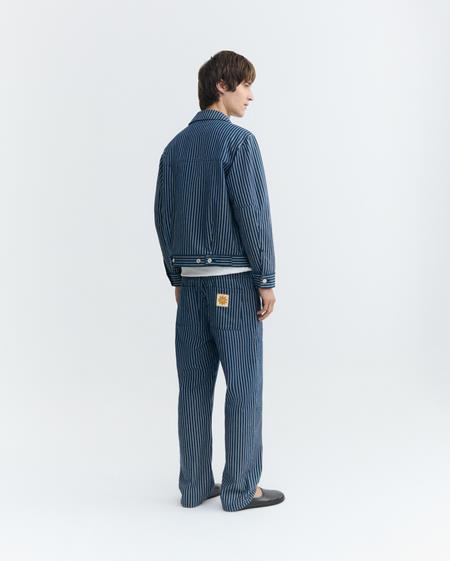 Pants Stan Straight Natural Dye Stripes Blue from Shop Like You Give a Damn