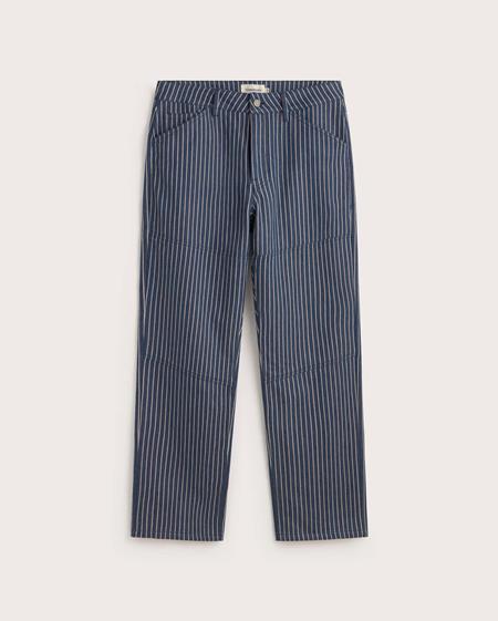 Pants Stan Straight Natural Dye Stripes Blue from Shop Like You Give a Damn