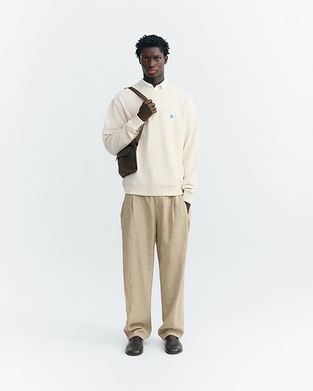 Sweatshirt Leon Blue Sun Back Raw Cream from Shop Like You Give a Damn