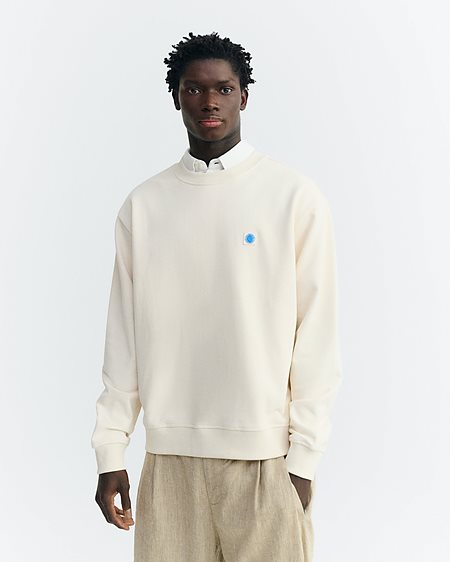 Sweatshirt Leon Blue Sun Back Raw Cream from Shop Like You Give a Damn