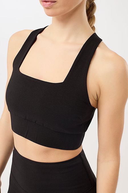 Bra French Neck Black from Shop Like You Give a Damn