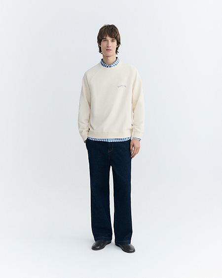 Sweatshirt Dori Pepe Patched Cream via Shop Like You Give a Damn