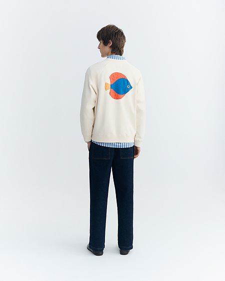 Sweatshirt Dori Pepe Patched Cream from Shop Like You Give a Damn
