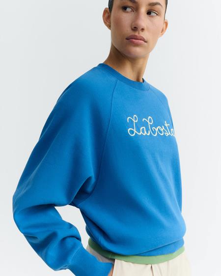 Sweatshirt Bonnie Coast Hand Embroidered Blue from Shop Like You Give a Damn