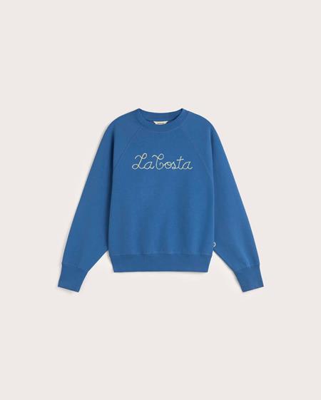 Sweatshirt Bonnie Coast Hand Embroidered Blue from Shop Like You Give a Damn