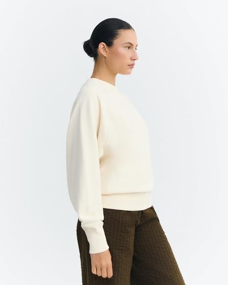 Sweatshirt Shell Bonnie Hand Embroidered Ecru from Shop Like You Give a Damn