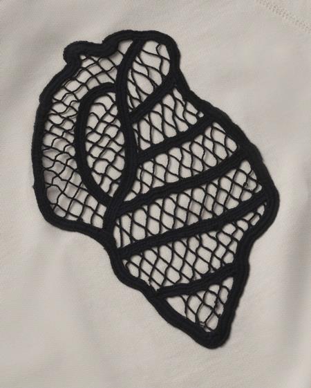 Sweatshirt Shell Bonnie Hand Embroidered Ecru from Shop Like You Give a Damn