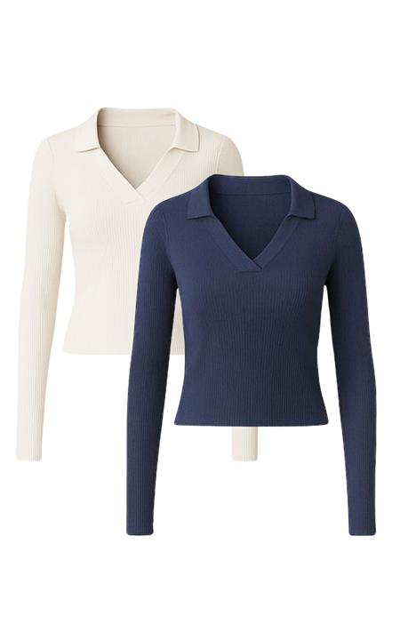 GORG: Multipack 2x Longsleeves Navy/Soft Beige GORG: Multipack 2x Longsleeves Navy/Soft Beige