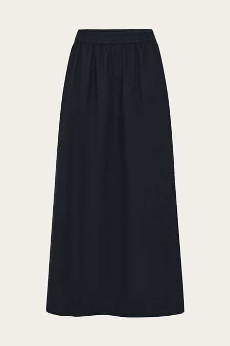 Maxi Rok Van Linnen, Zwart Gitzwart