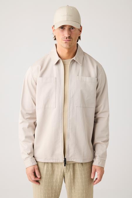 KnowledgeCotton Apparel: Zip Overshirt T...