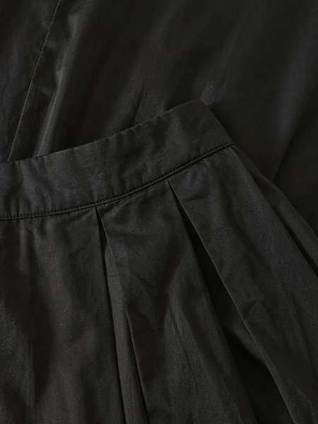 Skirt Satin Pleat Black Jet from Shop Like You Give a Damn
