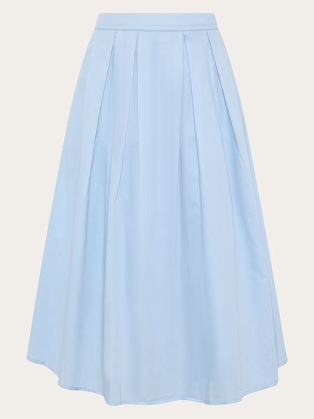 Skirt Satin Pleat Skyway Blue via Shop Like You Give a Damn