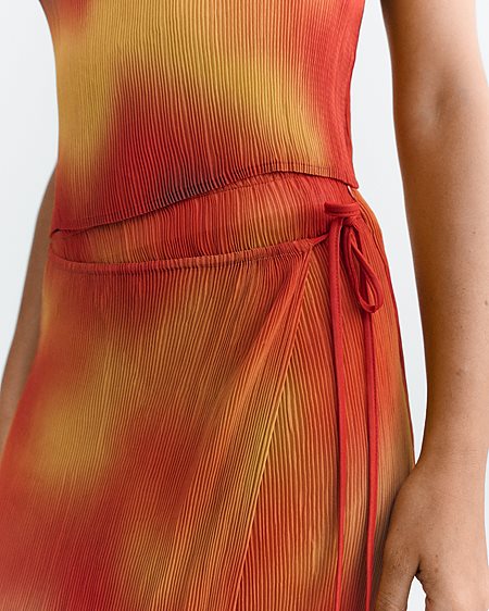 Maxi Skirt Pauline Pleated Red from Shop Like You Give a Damn