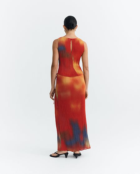 Maxi Skirt Pauline Pleated Red from Shop Like You Give a Damn