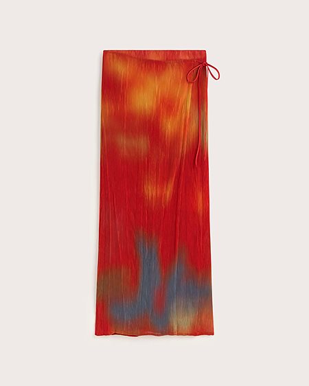 Maxi Skirt Pauline Pleated Red from Shop Like You Give a Damn