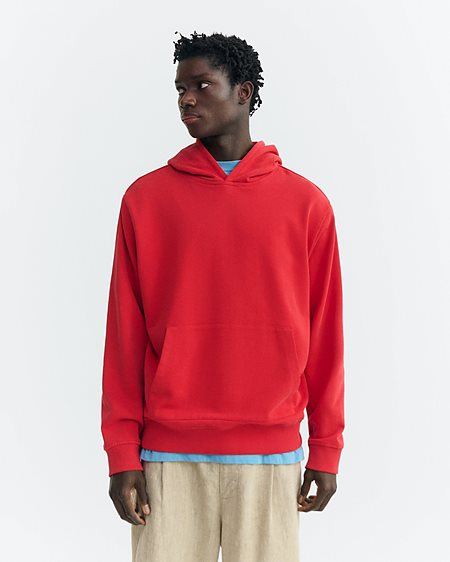 Sweatshirt Simon With Sun Patch Back Red from Shop Like You Give a Damn