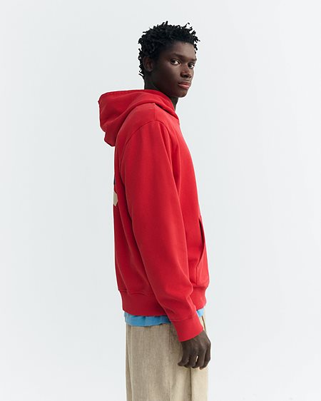 Sweatshirt Simon With Sun Patch Back Red from Shop Like You Give a Damn