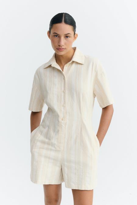 Thinking MU: Jumpsuit Roberta Striped Natural