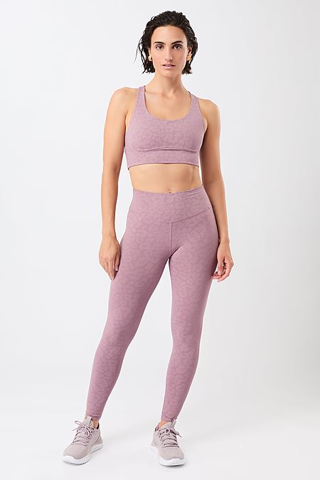 Tights Monoprinted Leo Mauve from Shop Like You Give a Damn