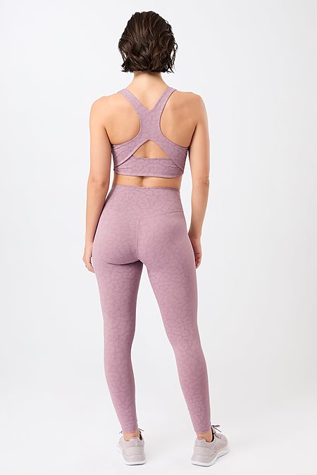 Tights Monoprinted Leo Mauve from Shop Like You Give a Damn