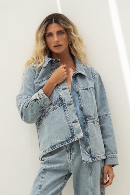 Näz: Denim Jacket Marie Blau