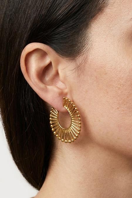 Les Reines: Oorbellen Ellisse Goud
