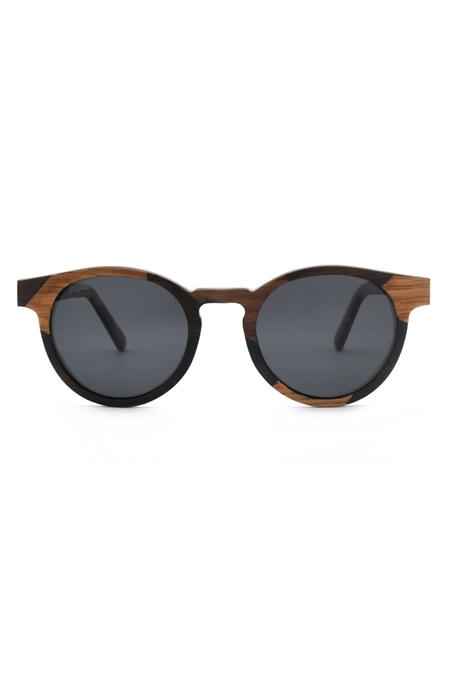 Joplins Sunglasses: Sonnenbrille Stinson Unisex Mix Wood Braun