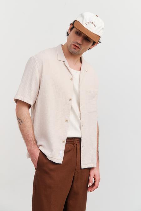 Rotholz: Shirt Bowling Textured Pale Grey