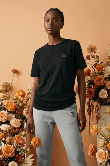 T-Shirt Rainbow Black