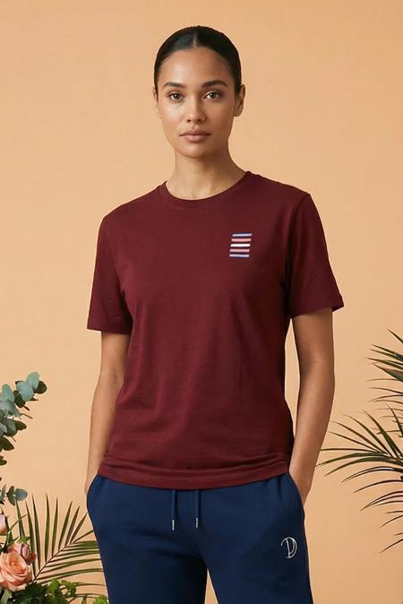 T-Shirt Rainbow Burgundy