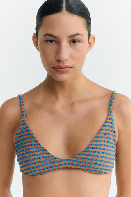 Thinking MU: Bikini Top Positano Orange/ Blue