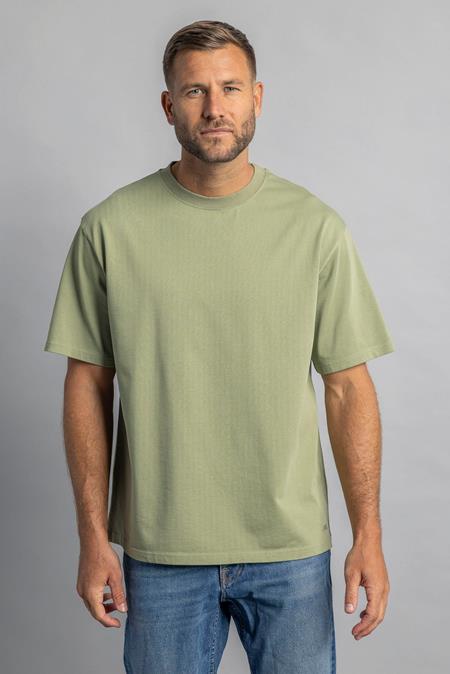 T-Shirt Heavy Oversized Salbei Grün