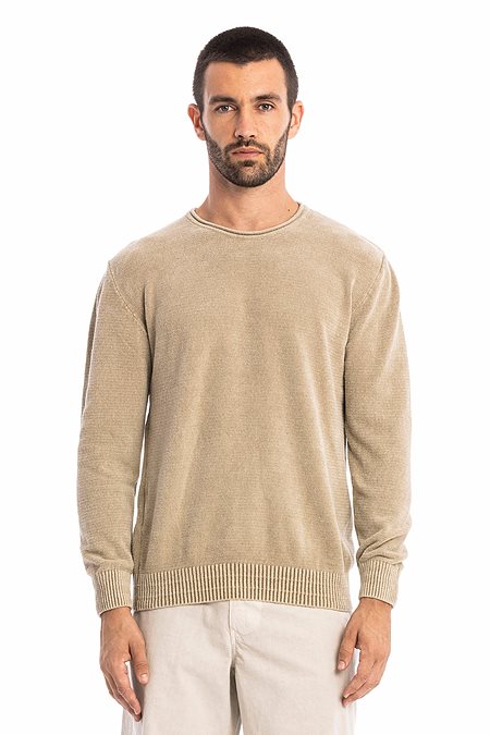 Knit Sweater Keanu Ash Stone from Shop Like You Give a Damn
