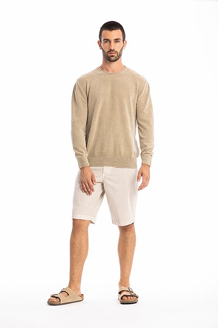Knit Sweater Keanu Ash Stone from Shop Like You Give a Damn