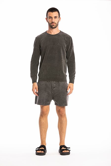 Knit Sweater Keanu Anthracite via Shop Like You Give a Damn