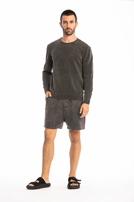 Knit Sweater Keanu Anthracite from Shop Like You Give a Damn