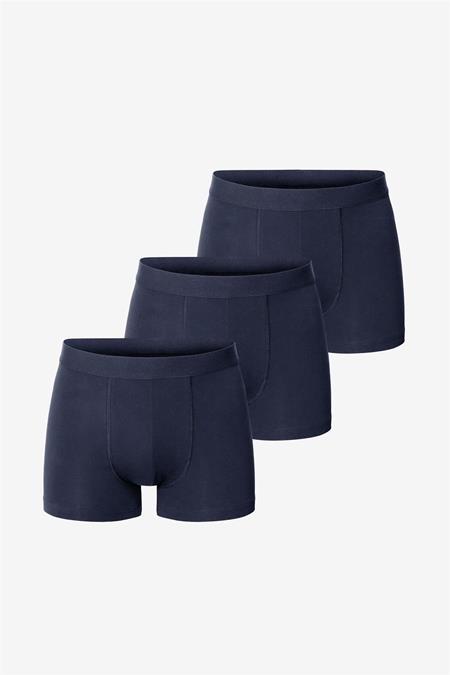 Bread & Boxers: Multipack Van 3 Boxershorts, Donkerblauw