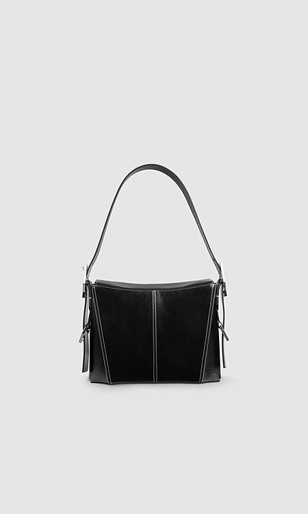 Bag Kiara Midi Laquer Black via Shop Like You Give a Damn