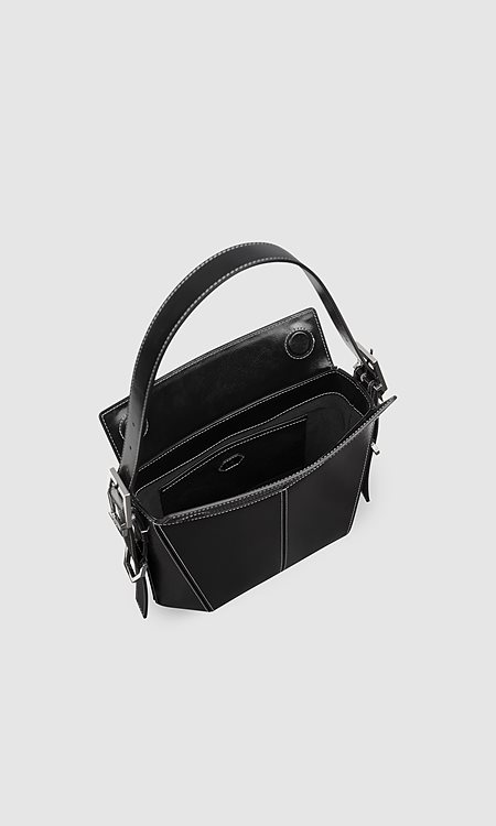 Bag Kiara Midi Laquer Black from Shop Like You Give a Damn